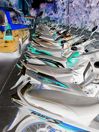 Thailand - Street of Motorbikes