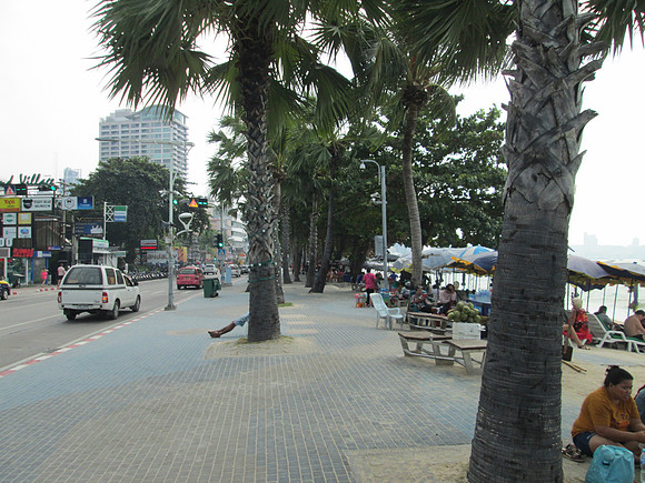 Beach Walkway of Pattaya Beach Thailand