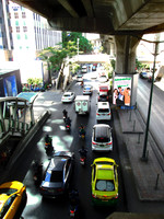 Traffic in Bangkok Thailand (Vertical)