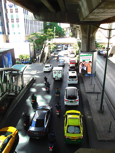 Traffic in Bangkok Thailand (Vertical)