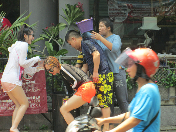 Songkran Water Festival in Chiang Mai Thailand