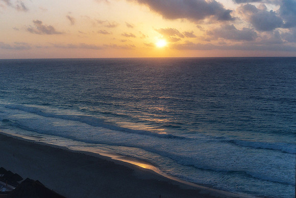 Sunset at Cancun
