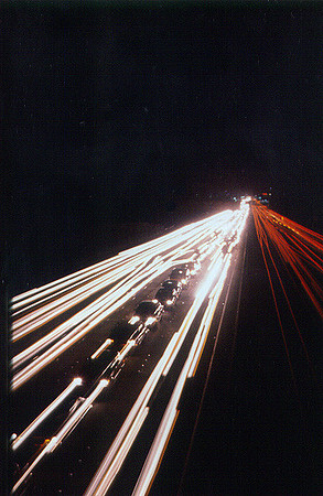 Los Angeles Freeway at Night 3