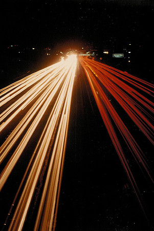 Los Angeles Freeway at Night 2