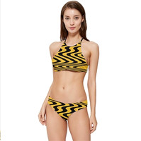 BANDED TRIANGLE BIKINI SET 1a